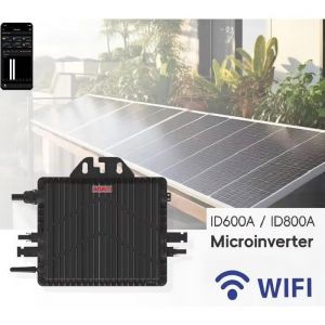 Absaar AB800A Micro onduleur 800 W,onduleur PV pour centrale &eacute;lectrique de balcon,micro onduleur MPPT,WLAN BT pour panneaux solaires