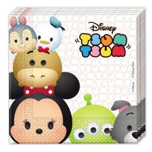 Procos 20 serviettes en papier Tsum Tsum (33 x 33 cm)