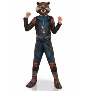 Déguisement avec masque Rocket Raccoon Les gardiens de la galaxie 2 enfants 8 à 10 ans