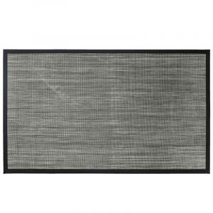 Image de Tapis tissé en PVC tonio l 45 x L 75 cm Noir