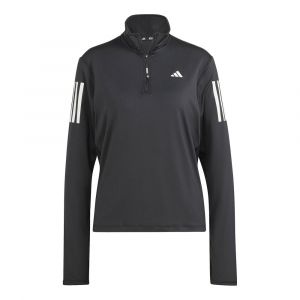 Adidas Veste demi-zip Own the Run - Black, Black - Taille XS