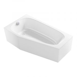 Jacob Delafon Baignoire bain douche 170 x 90 Bastille vidage à gauche blanc mat
