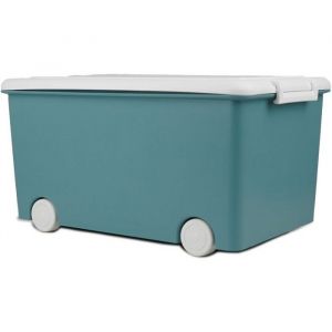 Thermobaby Coffre de rangement sur roulettes PLAYBOX Medium Vert Azur 50&times;33&times;26,5 cm