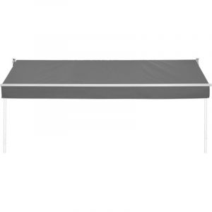 Store banne 2 en 1 3x2 m ou 4x3 m - Double protection solaire - 4 x 3 - Blanc