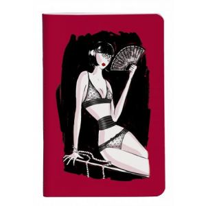 Clairefontaine Carnet Chantal Thomass 14,8 x 21 cm 96 pages 90 g/m&sup2; (rouge et noir)