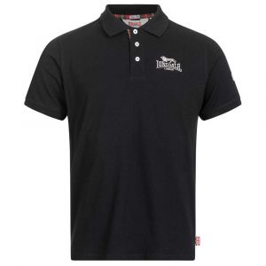 Lonsdale Polo à Manches Courtes Bruan M Black / Silver