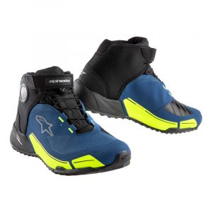 Alpinestars CR-X Drystar Riding Shoes Black/Dark Blue/Yellow Fluo 40 Bottes de moto