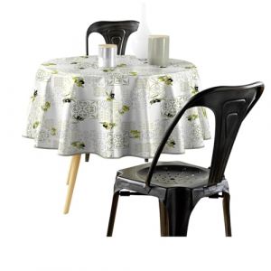 Douceur d'int&eacute;rieur, Nappe Ronde (Diam&egrave;tre 160 cm) Andalousie, PVC Photoprint