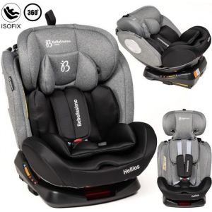 BEBELISSIMO - Siège auto Isofix - pivotant 360 ° - groupe 0+/1/2/3 - (0-36kg) - Hellios - gris / noir