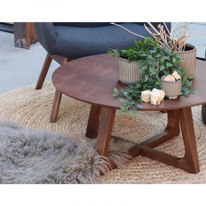 Adeje - tapis rond en jute - 150 cm - Beige