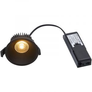 Nordlux Spot encastré ALBRIC, Aluminium, Couleur Noir, LED Module, H.4.9, IP44 / Intérieur