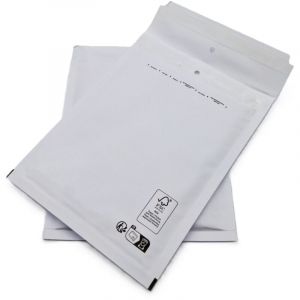 Tremplin Editions - Lot de 25 Pochettes (enveloppes ) à bulles C/3 : 145 x 215 mm en kraft blanc