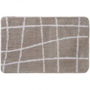 Guy Levasseur Tapis de bain fantaisie polyester taupe 50x80cm