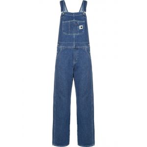 Carhartt Salopette Bib overall straight coton Bleu Wip - Couleur Bleu - Taille M