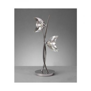 Diyas Lampe de Table Eclipse 2 Ampoules G9, chrome poli