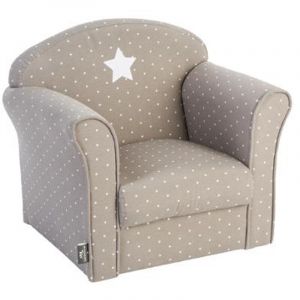 Image de Pegane Lot de 2 Fauteuils classique pour enfant Taupe, L 50 x P 39 x H 44 cm