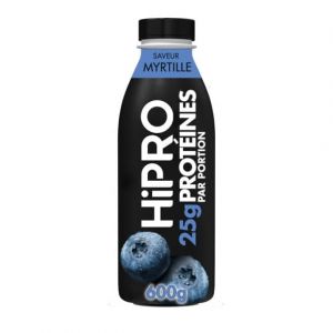 Image de Danone HIPRO yaourt à boire myrtille protéiné 0% mg La bouteille de 600g