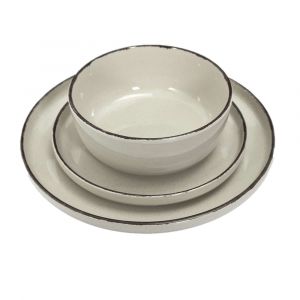 The home deco factory Service vaiselle 12 pièces au gres du temps