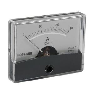 Velleman AMPEREMETRE ANALOGIQUE DE TABLEAU 30A CC / 60 x 47mm