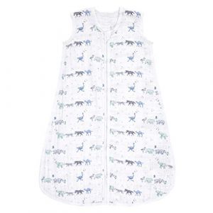 Image de Aden + Anais Animal Sleeping Sac - Pack de 1 | Sack de Sommeil en Mousseline de Coton 100% Portable | Couverture de l'unité Unisexe Douce et légère pour Les Filles et Les garçons | 18-36 Mois