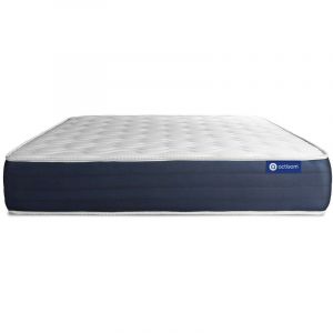 Matelas 140x190 cm Ressorts ensach&eacute;s et m&eacute;moire de forme