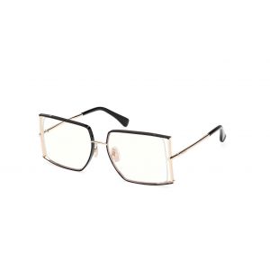 Max Mara Femme MM5156-B 001 Montures optiques Métal Noir Carré Normale