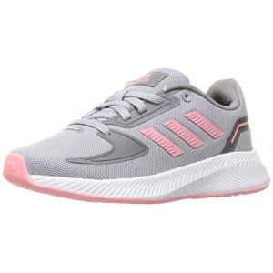 Adidas Runfalcon 2.0K Chaussures de Course Unisexe pour Enfant - Halo Silver Super Pop Grey Three, 36 2/3 EU EU