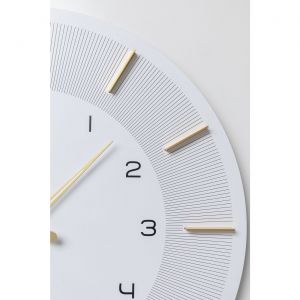 Kare Design Horloge murale Lio 60cm blanche