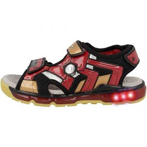 Geox Gar&ccedil;on J Android Boy Sandal, Noir Rouge, 35 EU