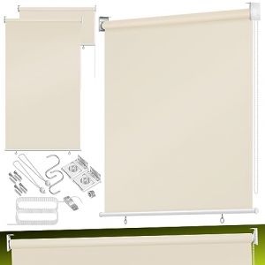 Kesser - Marquise verticale Marquise de balcon Protection visuelle Protection solaire Store latéral Ombre Store de balcon Stable et résistant aux