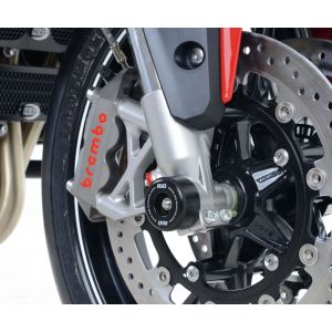 R&G Tampons de protection de fourche Racing noirs Triumph Speed Triple