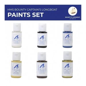 Artesania Set de 6 peintures pour maquette Canot Auxiliaire HMS Bounty -Jolly Boat