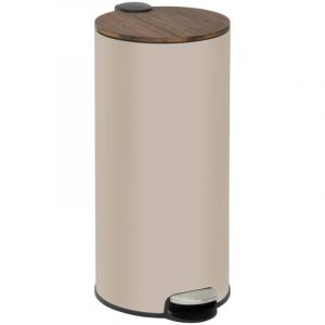 Poubelle modern color avec pedale 30l argile et acacia 37,7x29,2x59,5 cm - 5five