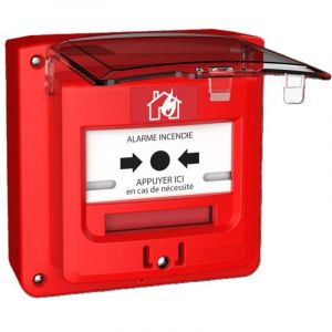 Neutronic D&eacute;clencheur manuel d'alarme incendie &eacute;tanche avec volet &ndash; R&eacute;f. 5713R1C