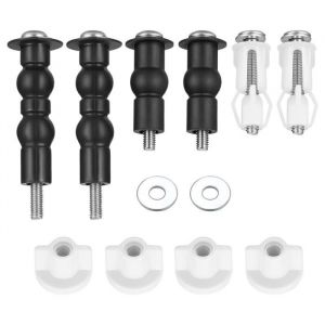 4 Paires Abattant WC Fixations Charnières Vis de Couverture de Toilette, Siège de Toilette Vis D'expansion pour Couvercle
