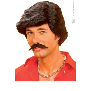 Perruque et moustache de casanova