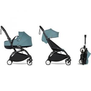 Image de Babyzen Poussette YOYO² Pack6+, Nacelle Aqua - Cadre Noir