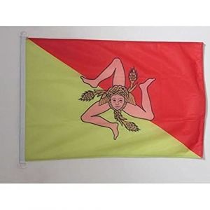 Image de Drapeau Sicile 90x60cm - Drapeau sicilien - Italie 60 x 90 cm Sp&eacute;cial Ext&eacute;rieur - Drapeaux - AZ FLAG