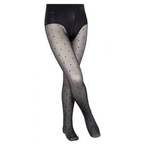 Falke Collant Romantic Dot Fibre artificielle Noir - Couleur Noir