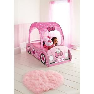 Image de Worlds Apart Lit voiture Hello Kitty (70 x 140 cm)