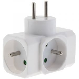 Zenitech Multiprise triplite 16A 3680W 230V - blanc