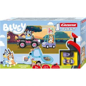 Carrera First Circuit de voiture Bluey & Bingo - Lets Go