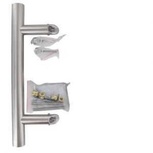 Bâton de maréchal inox 304 1400X32X1 Entr'axe 1000/ 45 degrès + Fixat