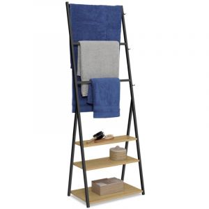 Idmarket Porte-serviettes 3 niveaux detroit 3 étagères design industriel