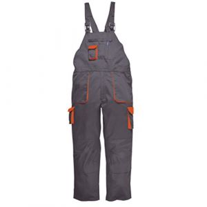 Portwest Tx12grtl Texo Contraste Salopette de, Tall, taille?: Large, gris
