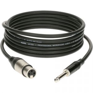 Klotz M1 MIC CABLE NOIR 2M XLR 3 FEMELLE - JACK 2P
