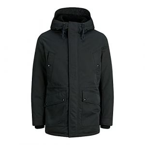 Jack & Jones Essentials - Parka avec capuche doublée de polaire - Noir