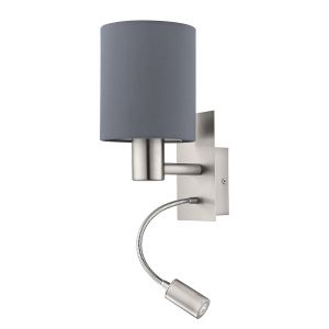 Eglo Applique murale PASTERI LED Nickel mat, 2 lumières - Moderne - Intérieur - PASTERI - Délai de livraison moyen: 10 à 14 jours ouvrés. Port gratuit France métropolitaine et Belgique dès 100 €.