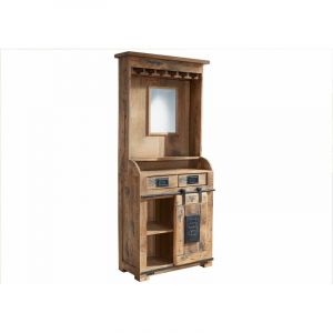 Meuble bar 75x35 Manguier laqué Bois naturel railway 141 - natur