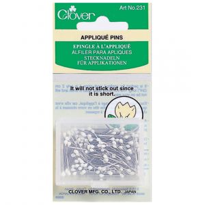 Clover Boîte de 150 épingles à appliqué Gris - Gris